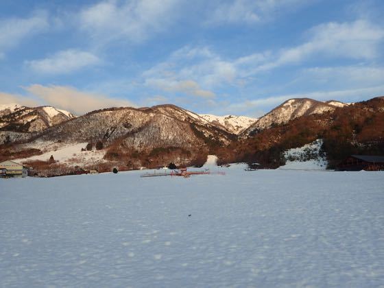 マキノスキー場からの赤坂山、寒風山の山々