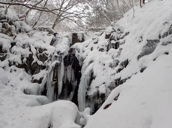 氷瀑はなかなか立派なものです