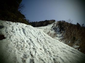 2100m付近から雪が出てきました