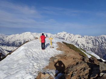 鹿島槍ヶ岳の山頂