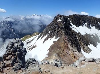 焼岳南峰と乗鞍岳