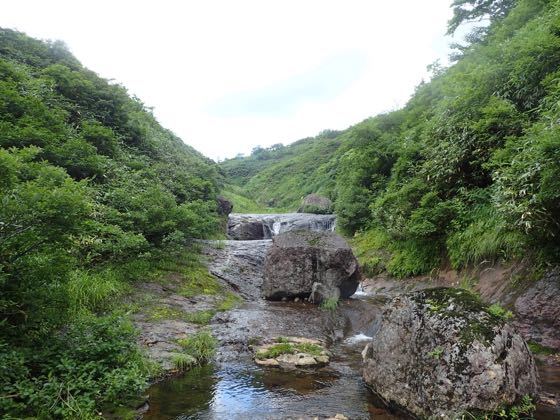 階段状のナメ滝