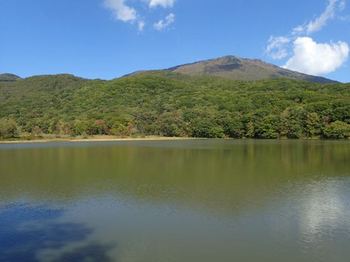 古池から黒姫山を望む