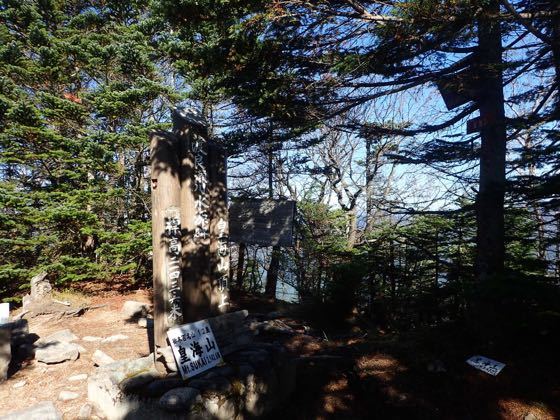 皇海山の頂上