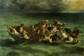 ドラクロワ◇ドン・ジュアンの難破（ドン・ジュアンの難船）1840