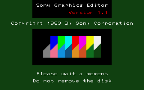 Graphic Editor V1.1 - Title (1983)(Sony).png
